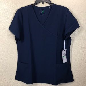 GT Performance Nurse Scrub Top Navy NWT XL
